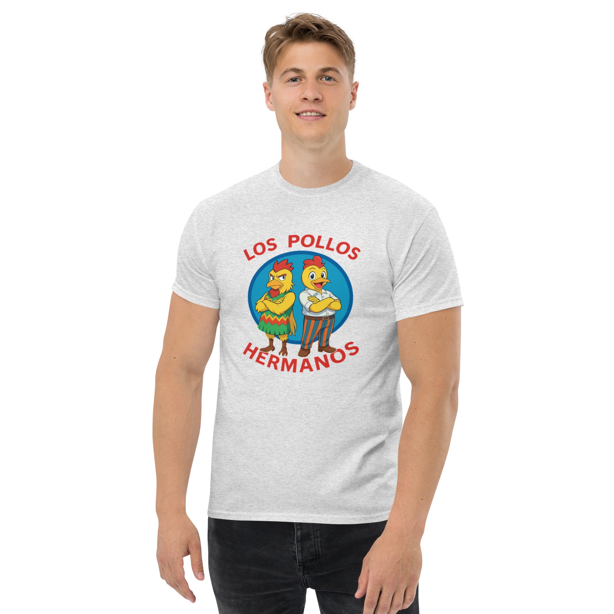 T-Shirt Unisex Stampata 100% Cotone – Confortevole – Design Los Pollos Hermanos Anime-Biiply