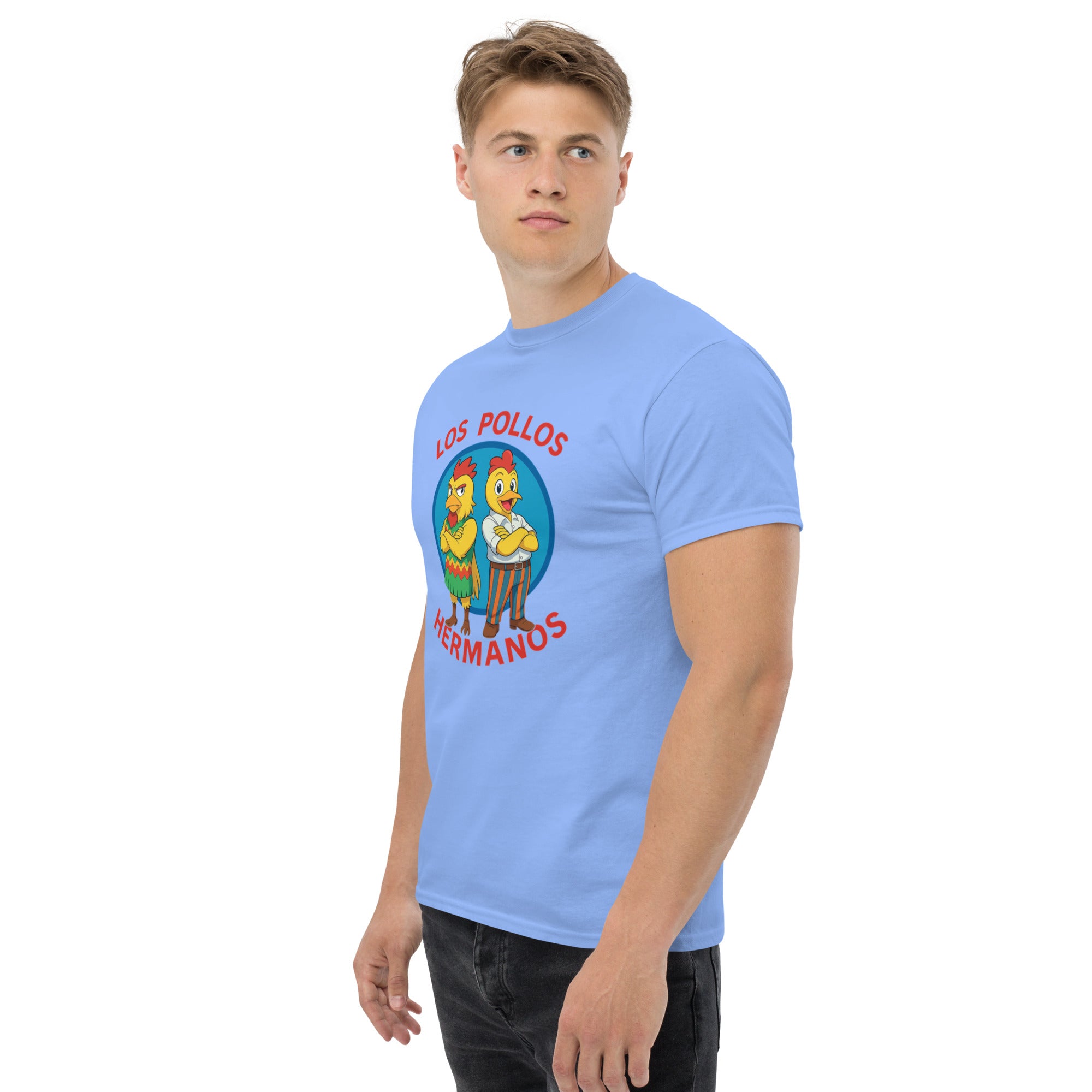 T-Shirt Unisex Stampata 100% Cotone – Confortevole – Design Los Pollos Hermanos Anime-Biiply