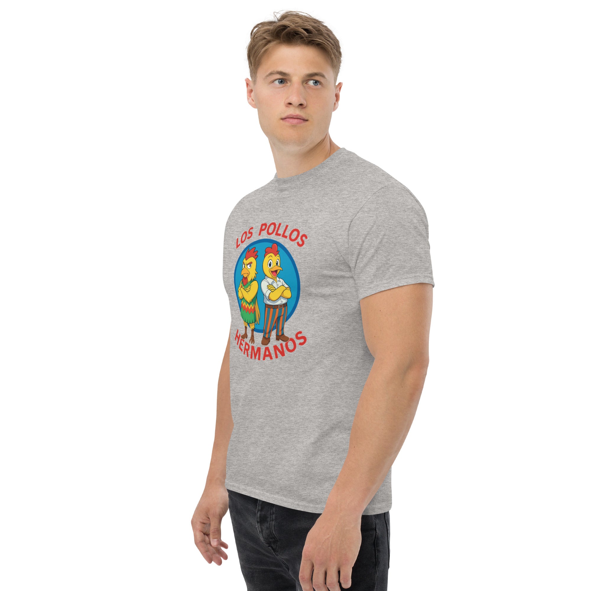 T-Shirt Unisex Stampata 100% Cotone – Confortevole – Design Los Pollos Hermanos Anime-Biiply