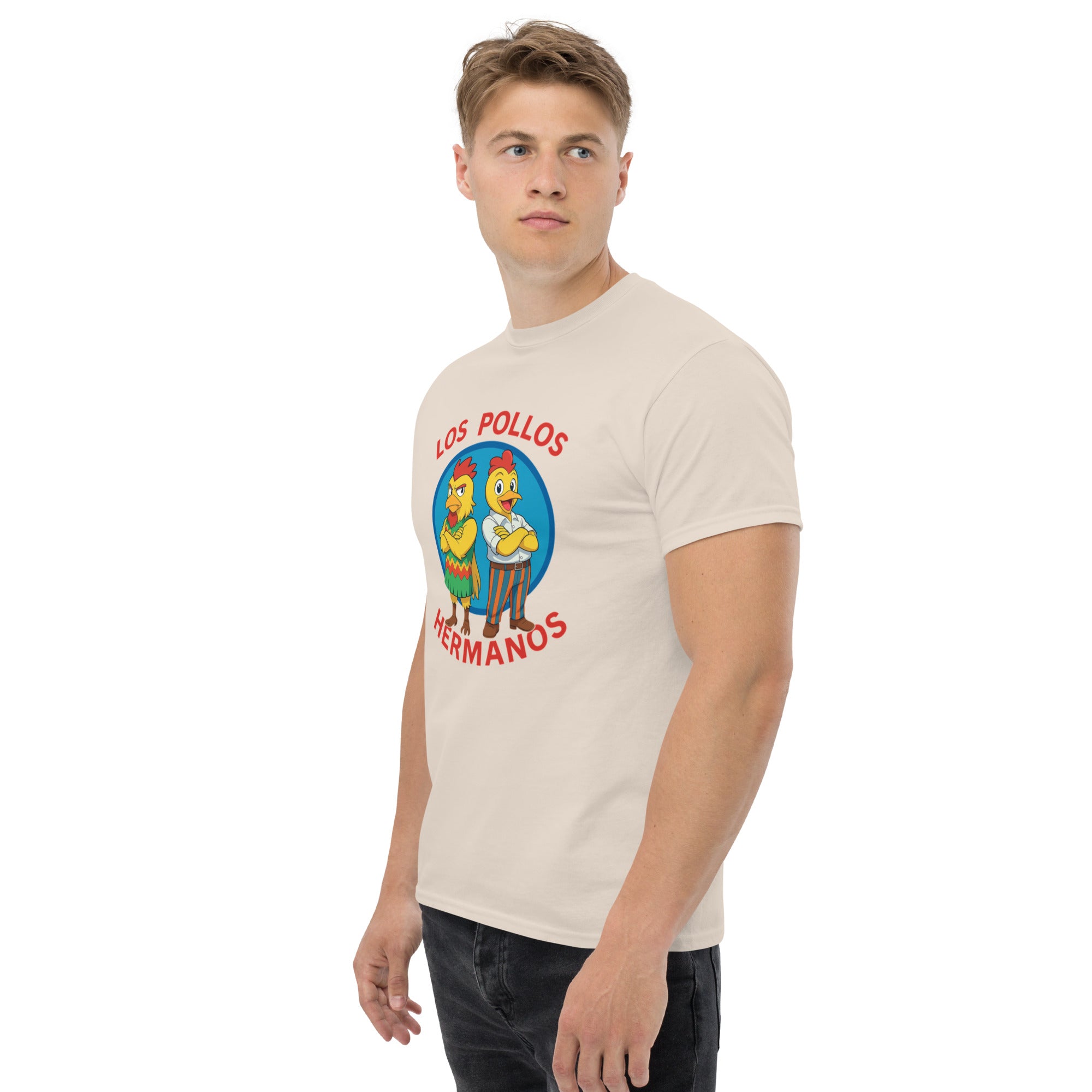 T-Shirt Unisex Stampata 100% Cotone – Confortevole – Design Los Pollos Hermanos Anime-Biiply