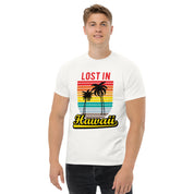 T-Shirt Unisex Stampata 100% Cotone – Confortevole – Design Lost in Hawaii-Biiply