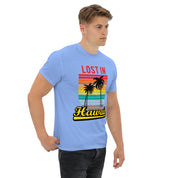 T-Shirt Unisex Stampata 100% Cotone – Confortevole – Design Lost in Hawaii-Biiply