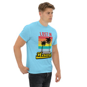 T-Shirt Unisex Stampata 100% Cotone – Confortevole – Design Lost in Hawaii-Biiply