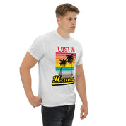 T-Shirt Unisex Stampata 100% Cotone – Confortevole – Design Lost in Hawaii-Biiply