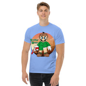 T-Shirt Unisex Stampata 100% Cotone – Confortevole – Design Mario Breaking Bricks-Biiply