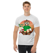 T-Shirt Unisex Stampata 100% Cotone – Confortevole – Design Mario Breaking Bricks-Biiply
