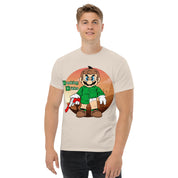 T-Shirt Unisex Stampata 100% Cotone – Confortevole – Design Mario Breaking Bricks-Biiply