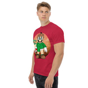 T-Shirt Unisex Stampata 100% Cotone – Confortevole – Design Mario Breaking Bricks-Biiply