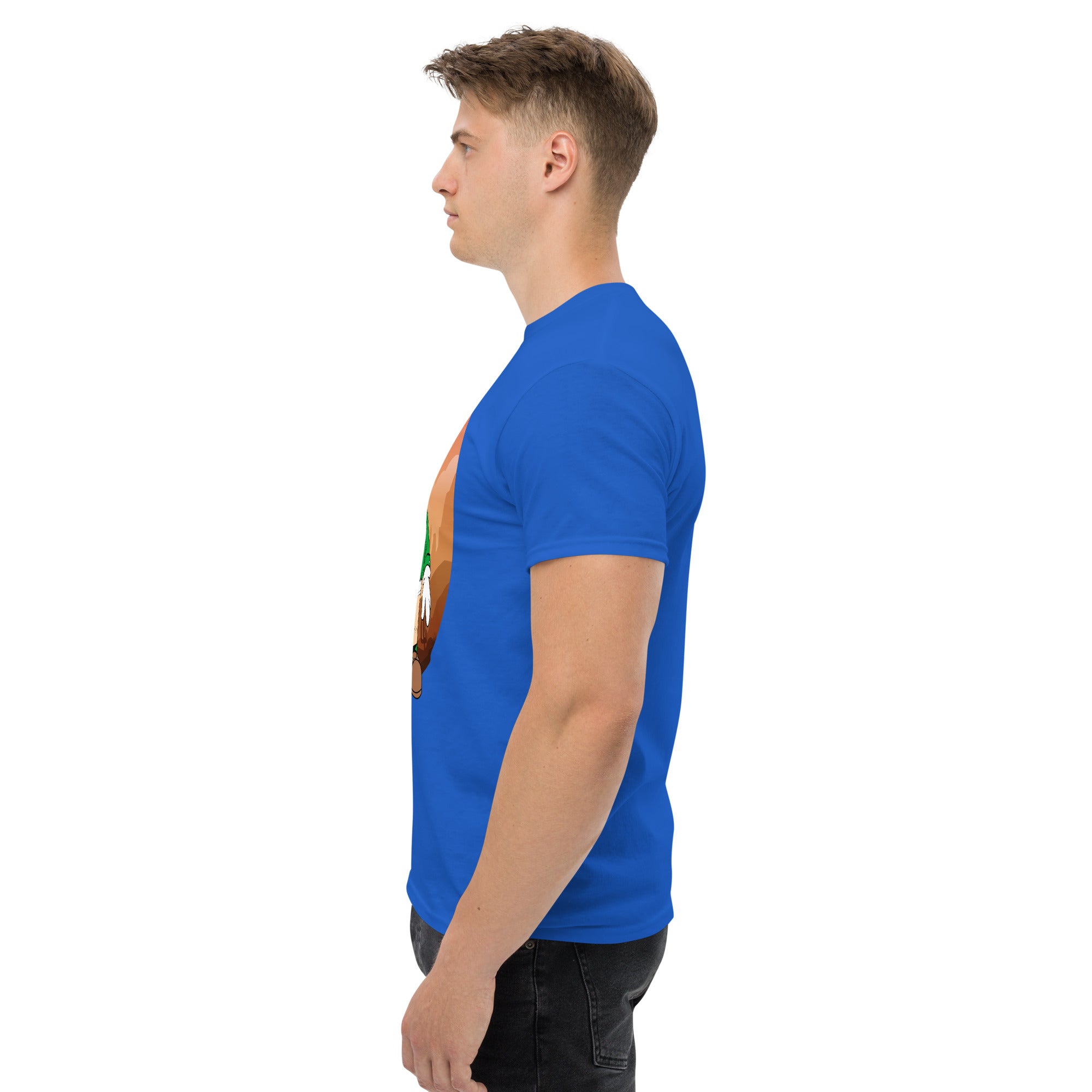 T-Shirt Unisex Stampata 100% Cotone – Confortevole – Design Mario Breaking Bricks-Biiply