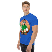 T-Shirt Unisex Stampata 100% Cotone – Confortevole – Design Mario Breaking Bricks-Biiply