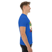 T-Shirt Unisex Stampata 100% Cotone – Confortevole – Design Mario Breaking Bricks-Biiply