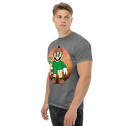 T-Shirt Unisex Stampata 100% Cotone – Confortevole – Design Mario Breaking Bricks-Biiply