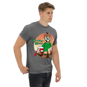 T-Shirt Unisex Stampata 100% Cotone – Confortevole – Design Mario Breaking Bricks-Biiply