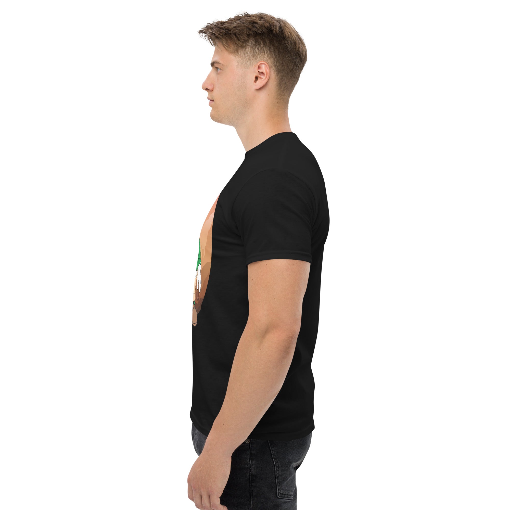 T-Shirt Unisex Stampata 100% Cotone – Confortevole – Design Mario Breaking Bricks-Biiply