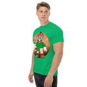 T-Shirt Unisex Stampata 100% Cotone – Confortevole – Design Mario Breaking Bricks-Biiply