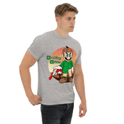 T-Shirt Unisex Stampata 100% Cotone – Confortevole – Design Mario Breaking Bricks-Biiply