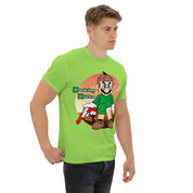 T-Shirt Unisex Stampata 100% Cotone – Confortevole – Design Mario Breaking Bricks-Biiply