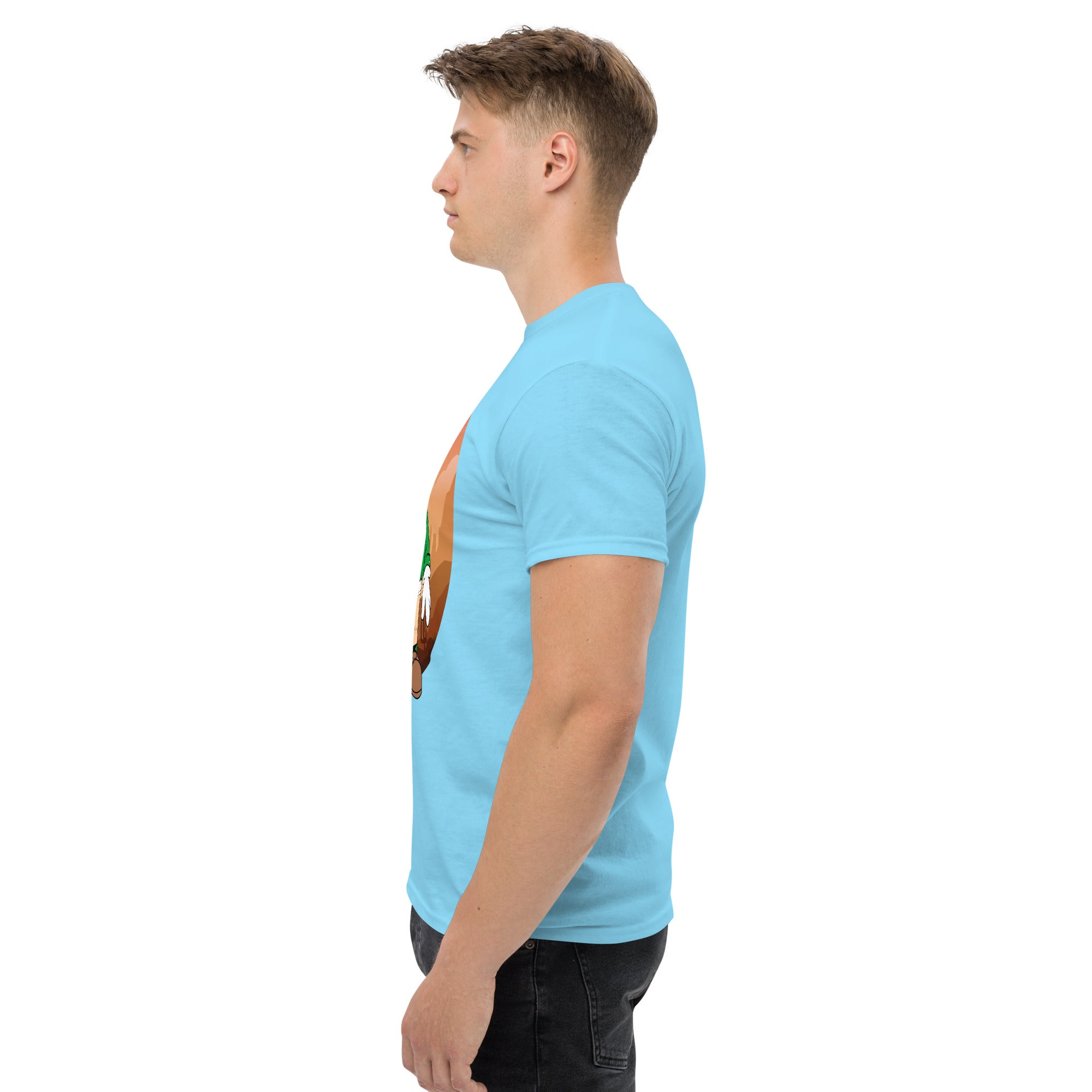 T-Shirt Unisex Stampata 100% Cotone – Confortevole – Design Mario Breaking Bricks-Biiply