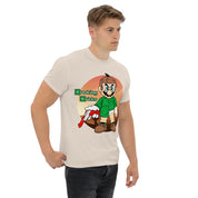 T-Shirt Unisex Stampata 100% Cotone – Confortevole – Design Mario Breaking Bricks-Biiply