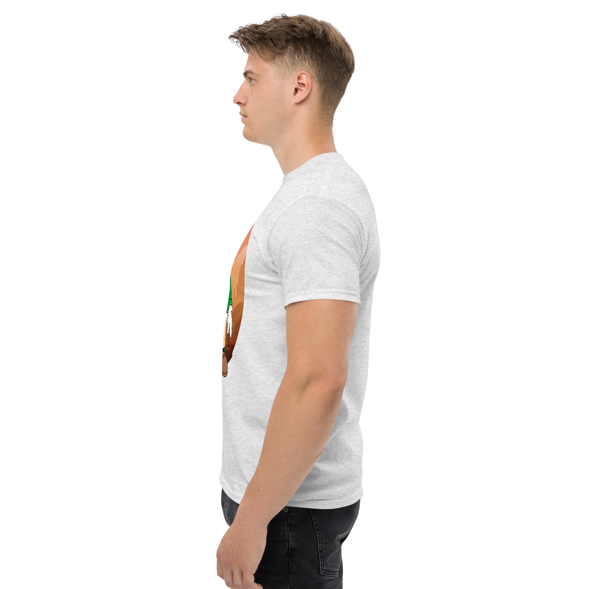 T-Shirt Unisex Stampata 100% Cotone – Confortevole – Design Mario Breaking Bricks-Biiply