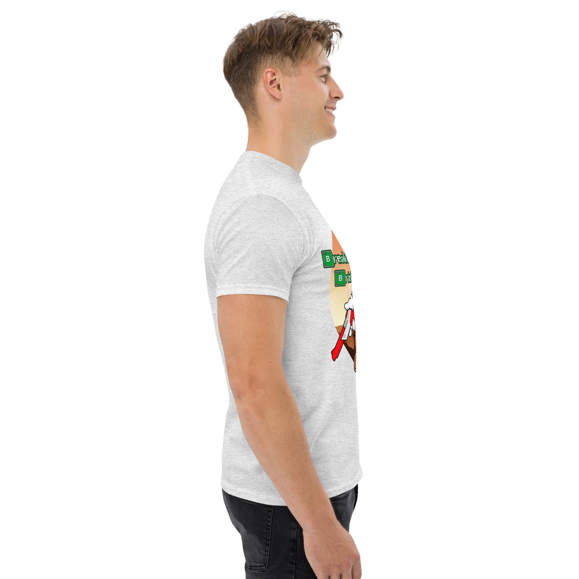 T-Shirt Unisex Stampata 100% Cotone – Confortevole – Design Mario Breaking Bricks-Biiply
