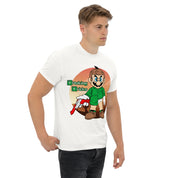 T-Shirt Unisex Stampata 100% Cotone – Confortevole – Design Mario Breaking Bricks-Biiply