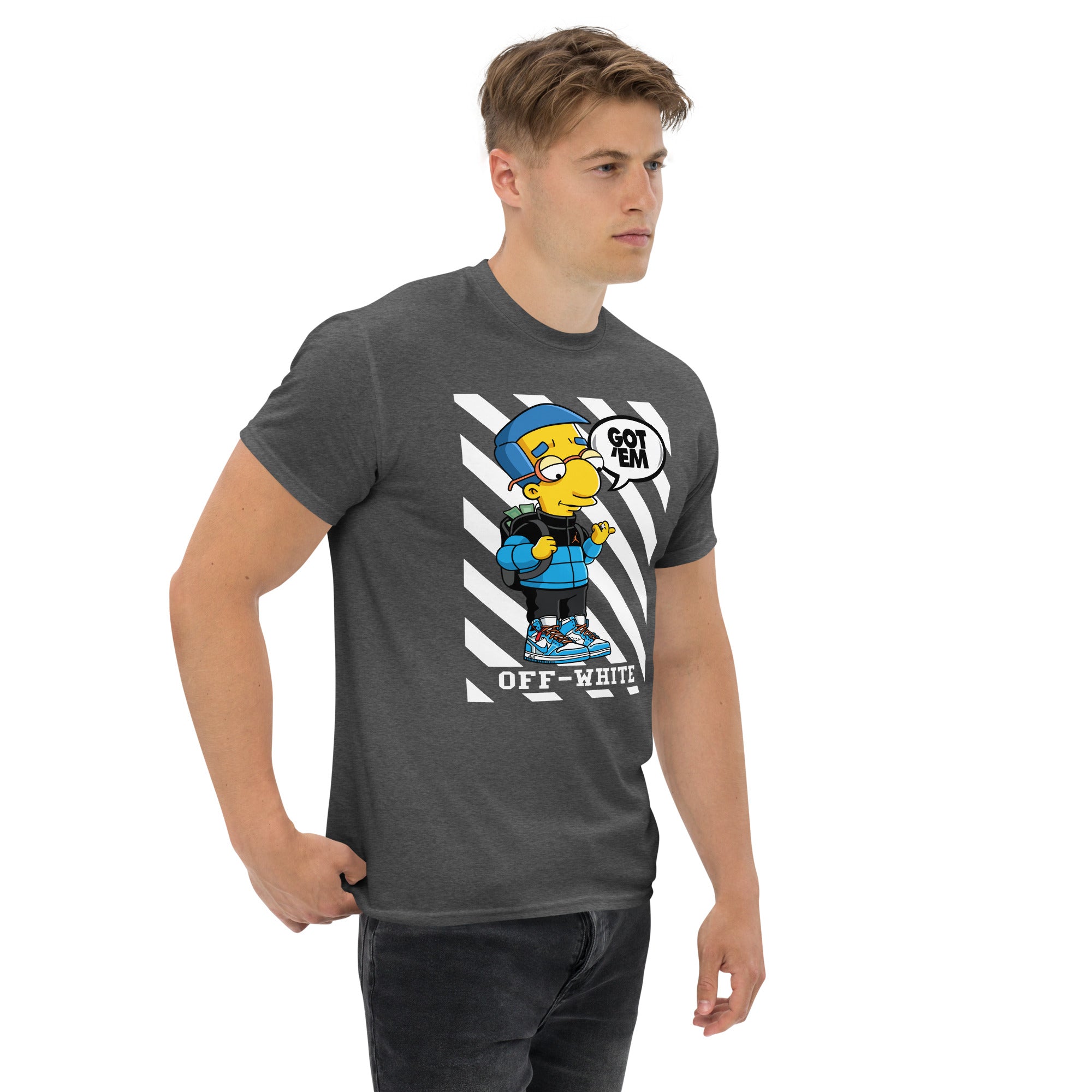 T-Shirt Unisex Stampata 100% Cotone – Confortevole – Design Milhouse got em-Biiply