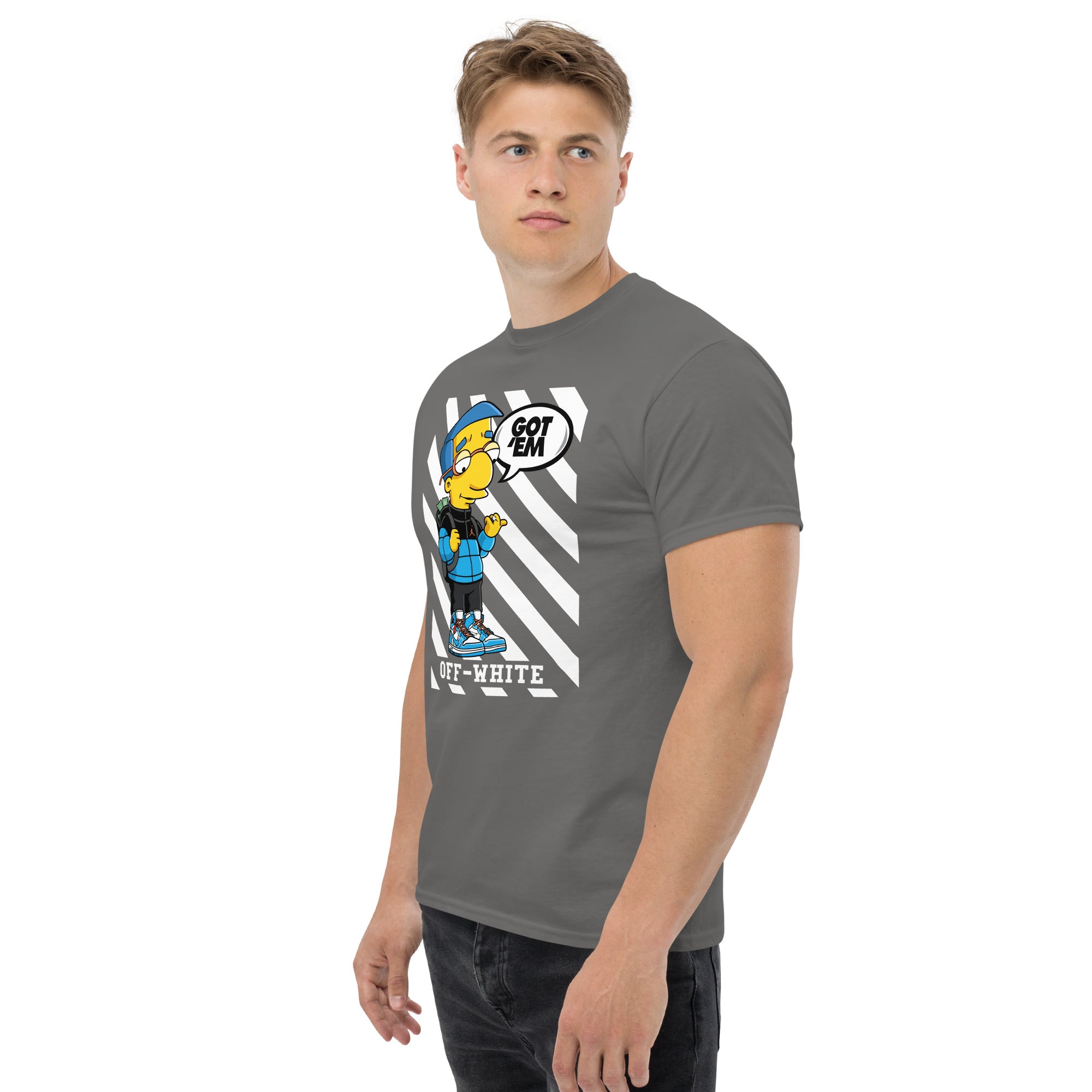 T-Shirt Unisex Stampata 100% Cotone – Confortevole – Design Milhouse got em-Biiply