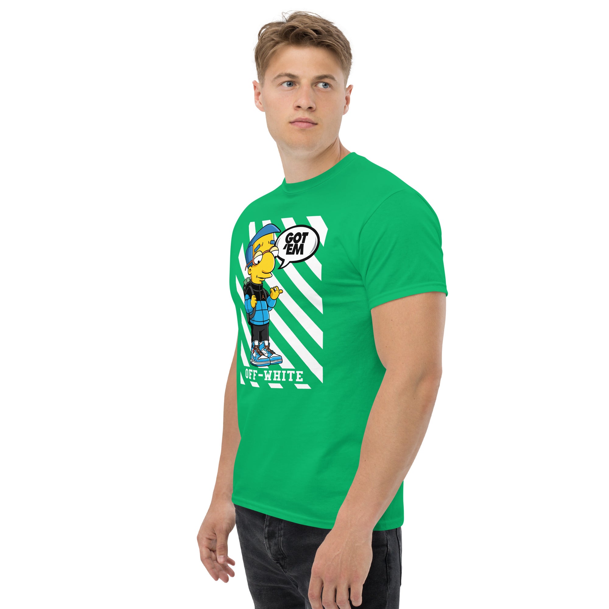 T-Shirt Unisex Stampata 100% Cotone – Confortevole – Design Milhouse got em-Biiply