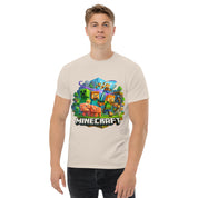 T-Shirt Unisex Stampata 100% Cotone – Confortevole – Design Minecraft-Biiply