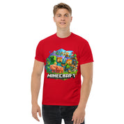 T-Shirt Unisex Stampata 100% Cotone – Confortevole – Design Minecraft-Biiply