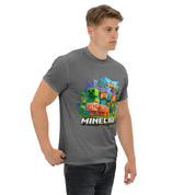 T-Shirt Unisex Stampata 100% Cotone – Confortevole – Design Minecraft-Biiply