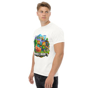 T-Shirt Unisex Stampata 100% Cotone – Confortevole – Design Minecraft-Biiply