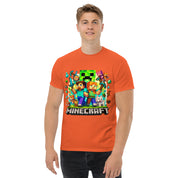 T-Shirt Unisex Stampata 100% Cotone – Confortevole – Design Minecraft game-Biiply