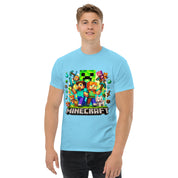 T-Shirt Unisex Stampata 100% Cotone – Confortevole – Design Minecraft game-Biiply