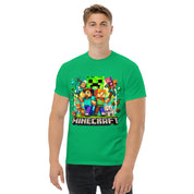 T-Shirt Unisex Stampata 100% Cotone – Confortevole – Design Minecraft game-Biiply