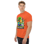 T-Shirt Unisex Stampata 100% Cotone – Confortevole – Design Minecraft game-Biiply