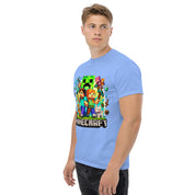 T-Shirt Unisex Stampata 100% Cotone – Confortevole – Design Minecraft game-Biiply