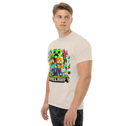 T-Shirt Unisex Stampata 100% Cotone – Confortevole – Design Minecraft game-Biiply