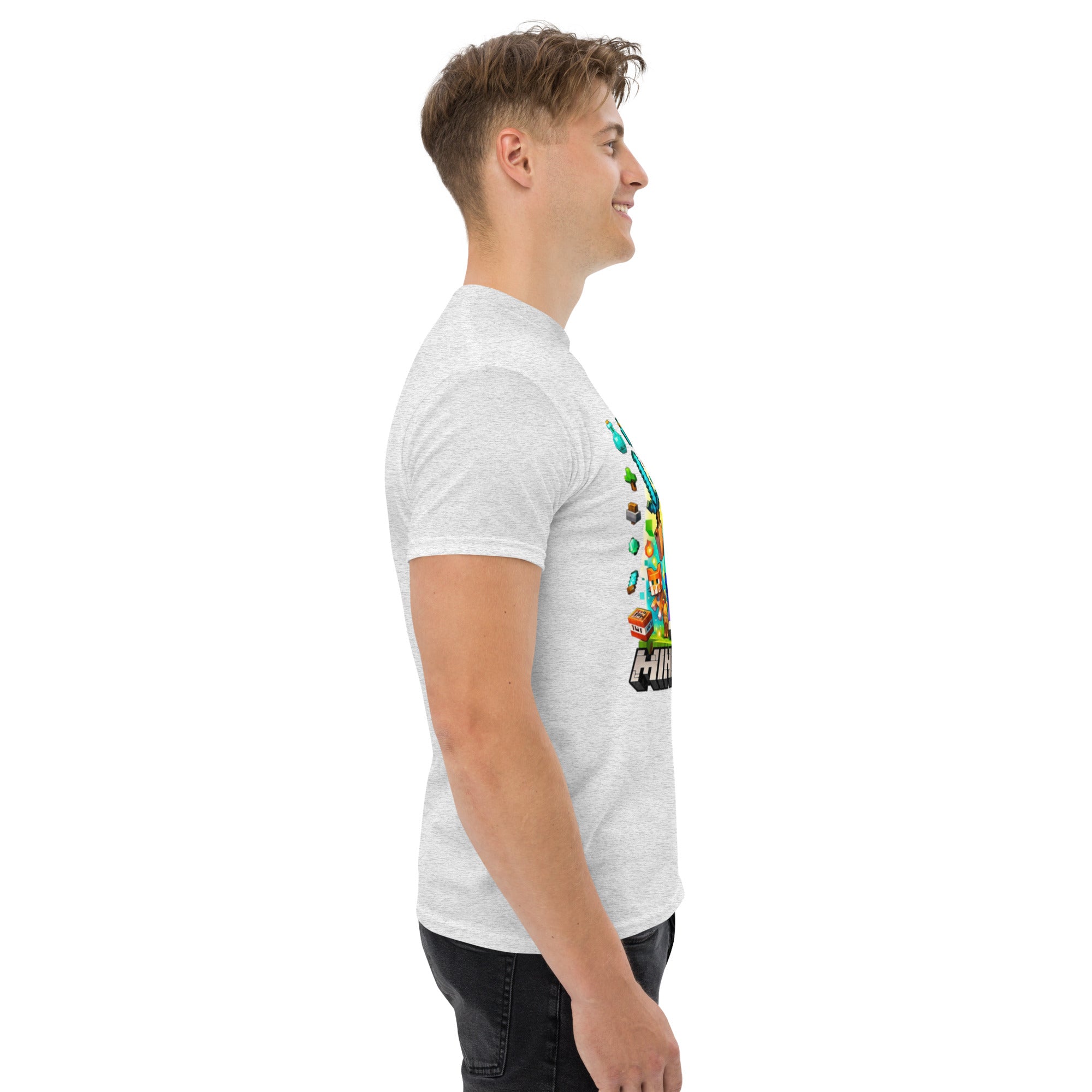 T-Shirt Unisex Stampata 100% Cotone – Confortevole – Design Minecraft game-Biiply