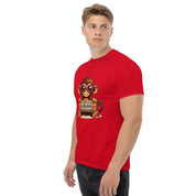 T-Shirt Unisex Stampata 100% Cotone – Confortevole – Design Monkey Work For Banana-Biiply