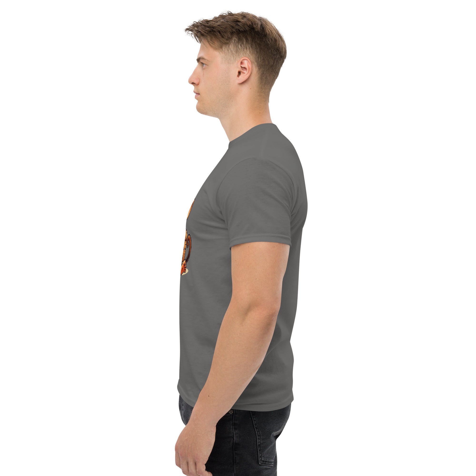 T-Shirt Unisex Stampata 100% Cotone – Confortevole – Design Monkey Work For Banana-Biiply