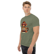 T-Shirt Unisex Stampata 100% Cotone – Confortevole – Design Monkey Work For Banana-Biiply