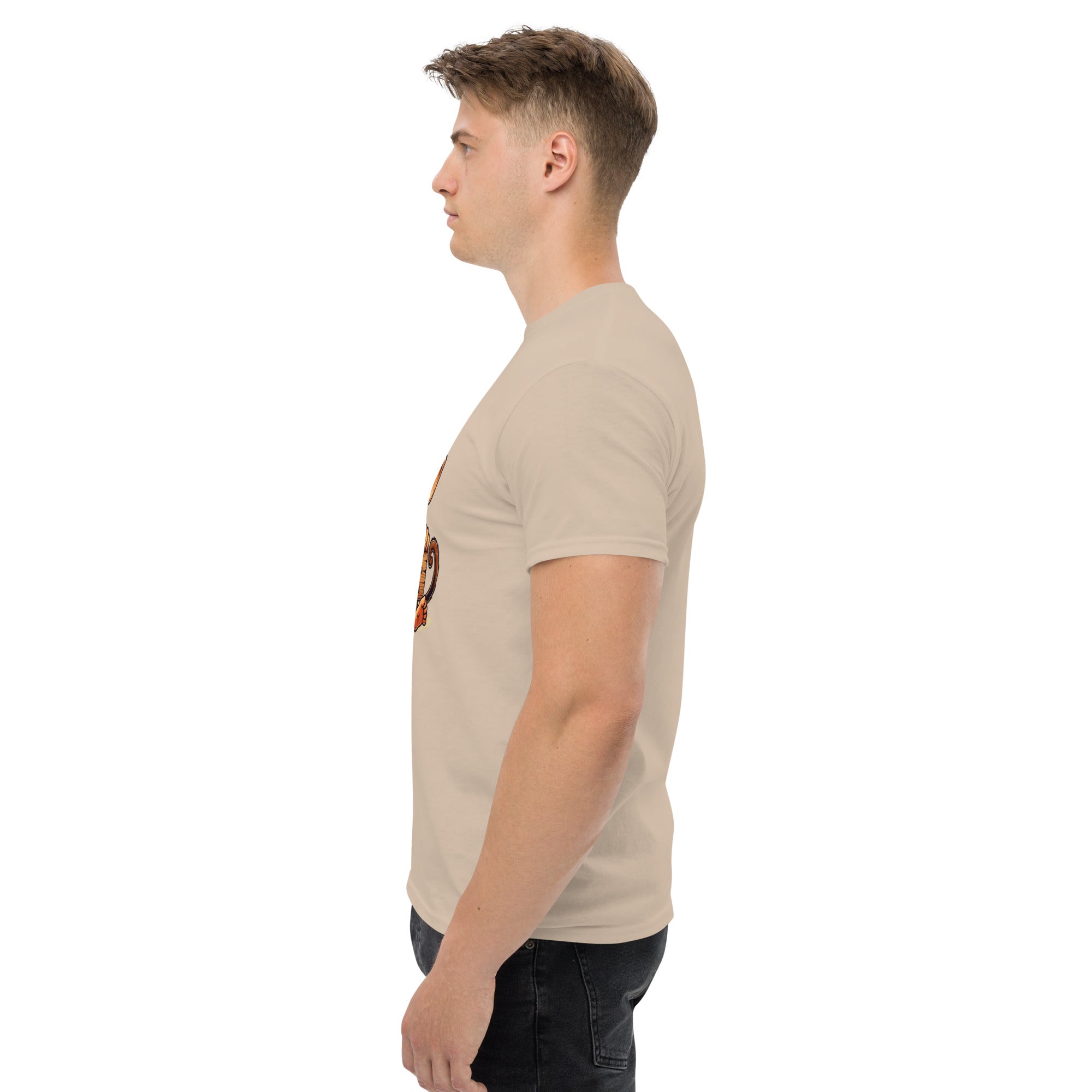 T-Shirt Unisex Stampata 100% Cotone – Confortevole – Design Monkey Work For Banana-Biiply