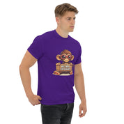T-Shirt Unisex Stampata 100% Cotone – Confortevole – Design Monkey Work For Banana-Biiply