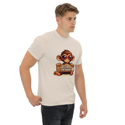 T-Shirt Unisex Stampata 100% Cotone – Confortevole – Design Monkey Work For Banana-Biiply