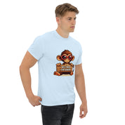 T-Shirt Unisex Stampata 100% Cotone – Confortevole – Design Monkey Work For Banana-Biiply