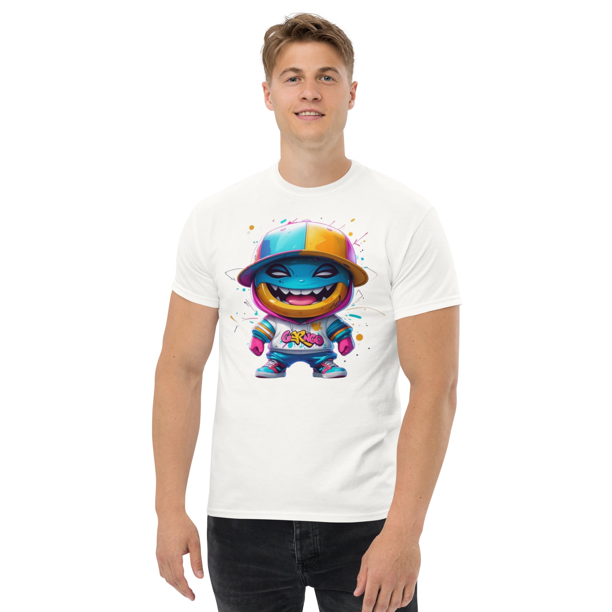 T-Shirt Unisex Stampata 100% Cotone – Confortevole – Design Monster-Biiply