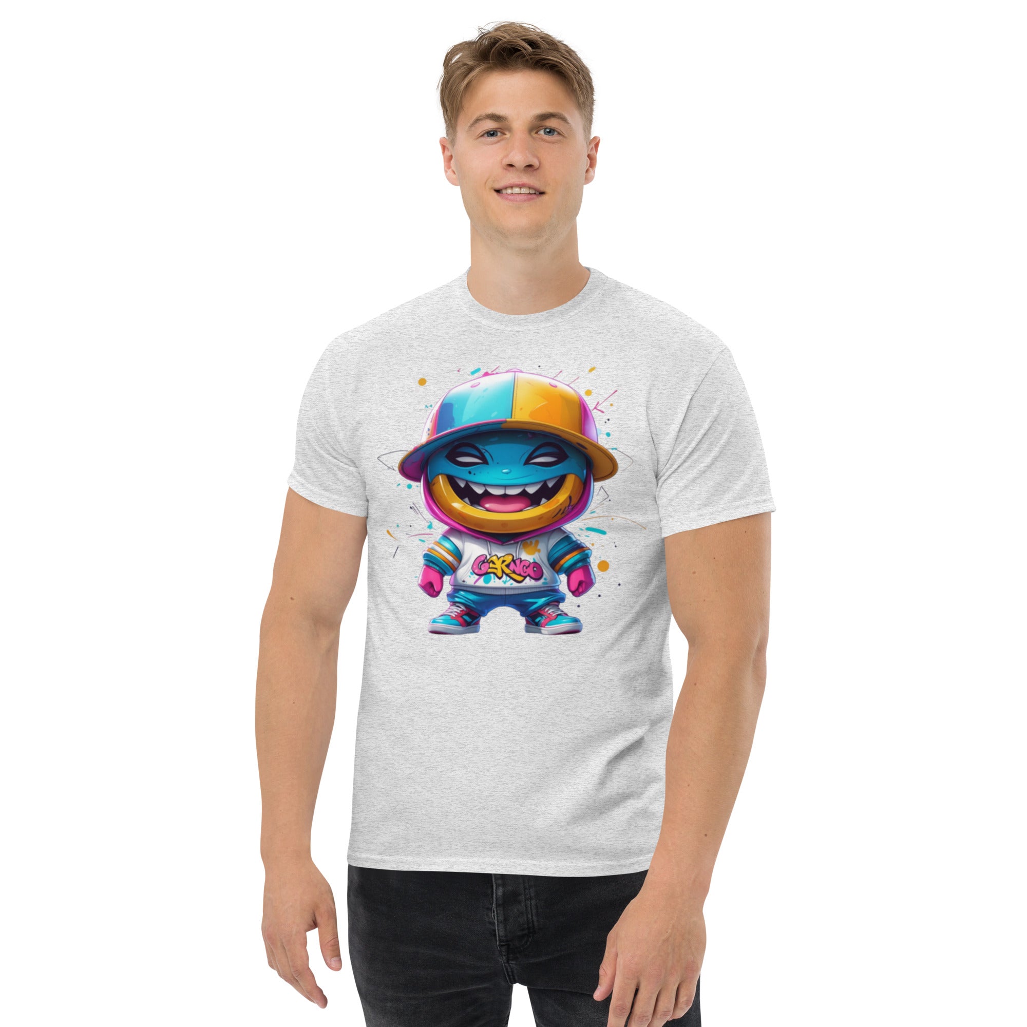 T-Shirt Unisex Stampata 100% Cotone – Confortevole – Design Monster-Biiply