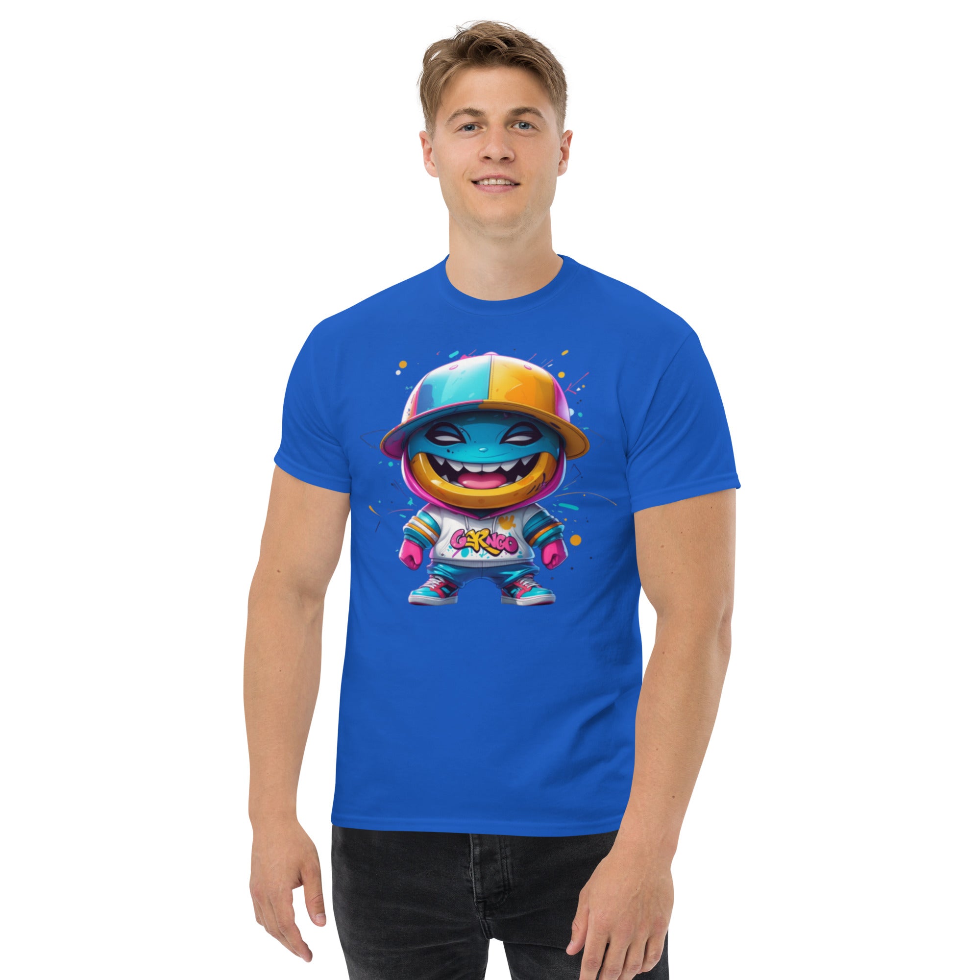 T-Shirt Unisex Stampata 100% Cotone – Confortevole – Design Monster-Biiply